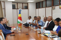 Minister Camille Receives Courtesy Call from New Russian Ambassador